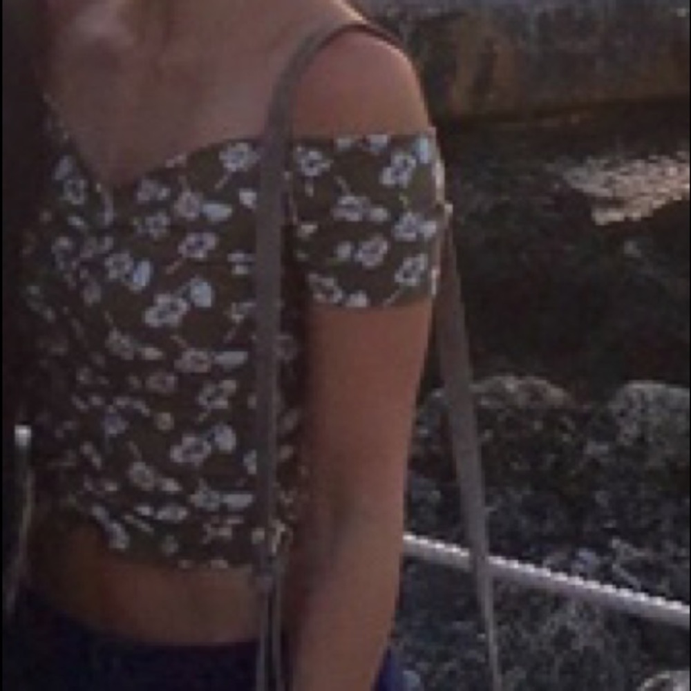 Express off the shoulder crop top! Worn once!